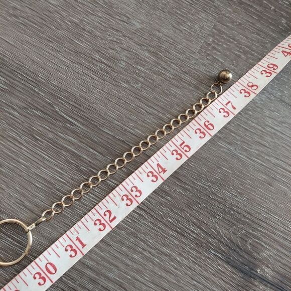 Adrienne Vittadini Gold Tone Chain Hip Waist Belt - Picture 5 of 5